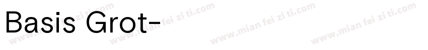 Basis Grot字体转换